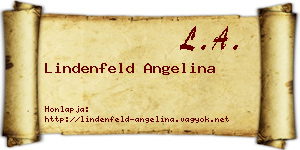 Lindenfeld Angelina névjegykártya